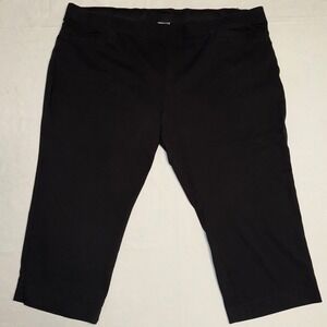 Avenue Black‎ Petite Capri Pants Women's Size 30W Plus Size Stretch